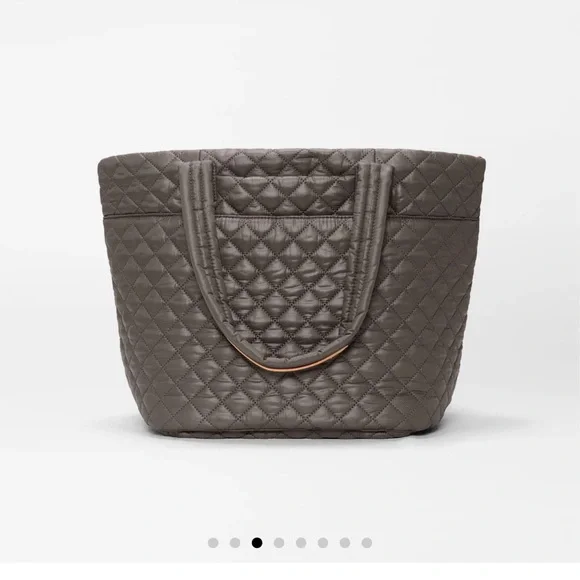 MZ Wallace Quilted Charcoal Tote - Picture 1 of 6